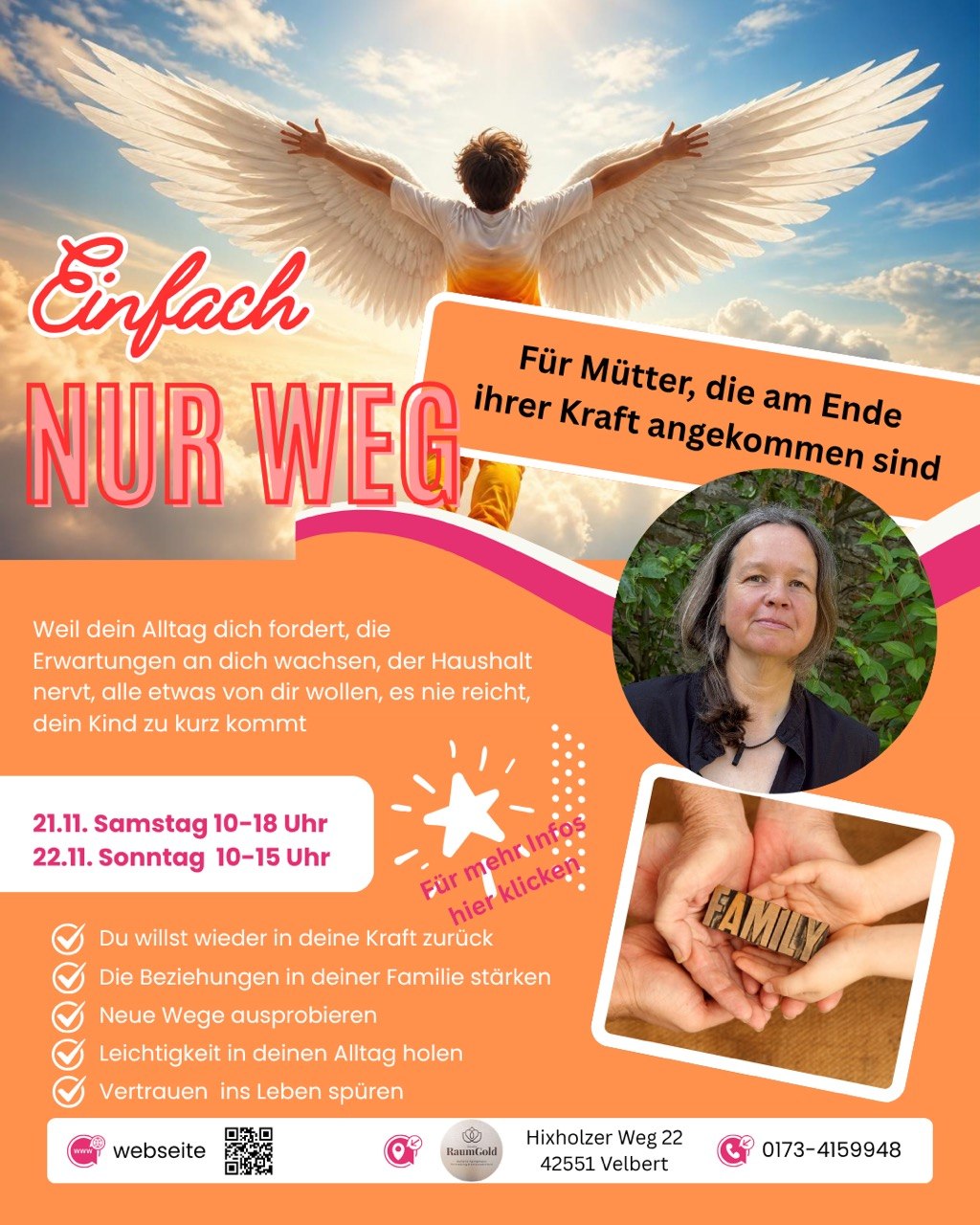 Kurs für Mütter „Einfach nur weg“
